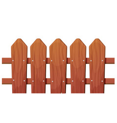 Wooden Fencing On Farm Ranch Garden Isolated