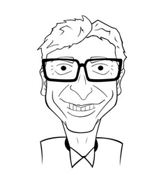 Bill Gates Caricature