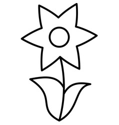 Daffodil Flower Outline Icon