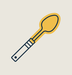 Large Spoon Isolated Icon Kitchen Appliances