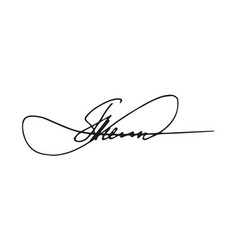 Fake Signature Hand Drawn Sample Own Autograph