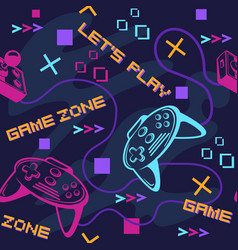 Gamepad Pattern Game Joystick Seamless Wallpaper