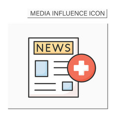 Healthcare News Color Icon