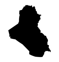 Iraq Island Map Silhouette