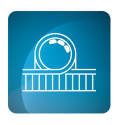 Isolated Rollercoaster Amusement Park Icon