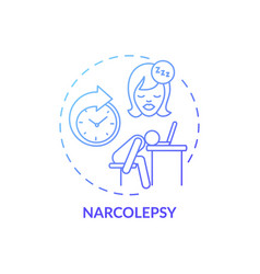 Narcolepsy Blue Gradient Concept Icon