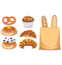 Set Of Bread And Breakfast