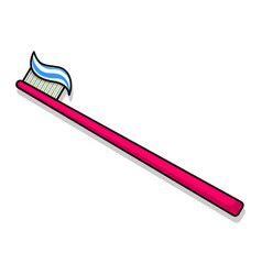 Cartoon Toothbrush Isolated