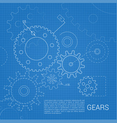 Gears Drawing Background