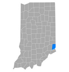 Map Dearborn In Indiana