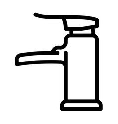 Open Faucet Water Line Icon