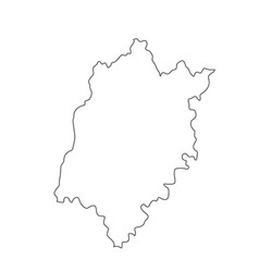 Province Fujian Map Silhouette