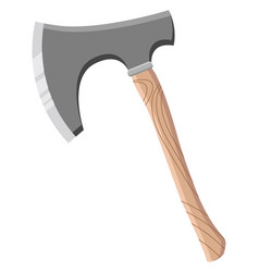 Small Ax On White Background