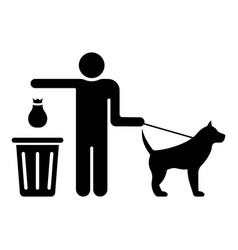 Please Clean After Your Dog Poop In Park Black