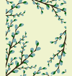 A Background With Willow Branches