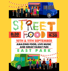 Food Festival Flyer With Alphabet