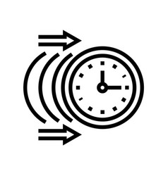 Inertia Time Management Line Icon