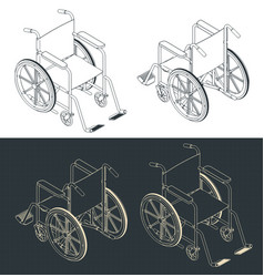 Wheelchair Isometric Blueprints