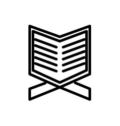 Reading Muslim Line Icon Logo