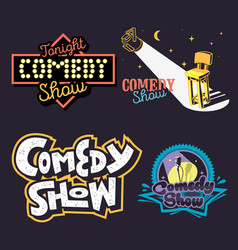 Comedy Show Comedian Hand Lettering