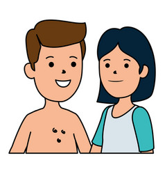 Young Boy Shirtless With Cute Woman Couple