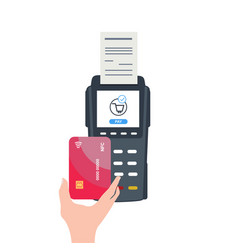 Credit Card Processing Service Hands Close Up