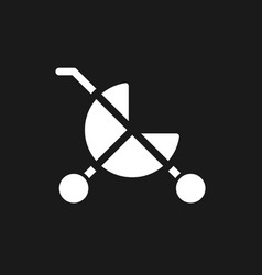 Baby Carriage Dark Mode Glyph Ui Icon