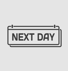 Countdown Daily Calendar Icon - Next Day One Day