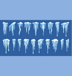 Icicles Cartoon Elements Winter Icicle Frozen