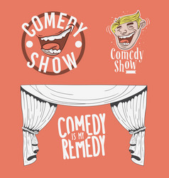 Comedy Show Comedian Hand Lettering