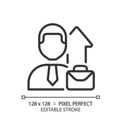 Job Promotion Pixel Perfect Linear Icon