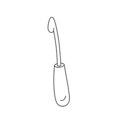 A Crochet Hook In Doodle Style