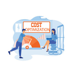 Cost Optimization Typography Header The Idea Of