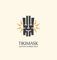 Tiki Mask Logo Design