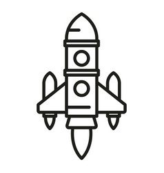 Booster Rocket Icon Outline Space Ship