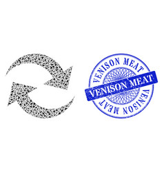 Textured Venison Meat Badge And Triangle Refresh