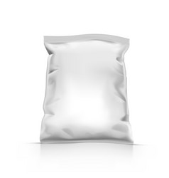 White Stand Up Sealed Empty Plastic Bag Package