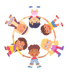 Diversity Group Of Happy School Friends Holding