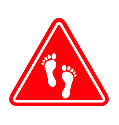 Foot Print Human Sign Track Walking Design Icon