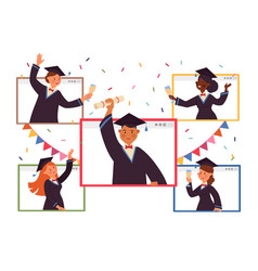 Online Graduation Virtual Party People