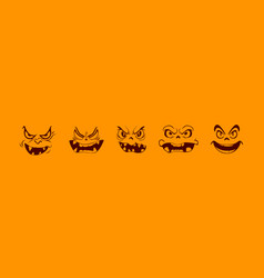 Pumpkin And Ghost Face Set Halloween Funny