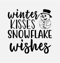 Winter Kisses Snowflake Wishes