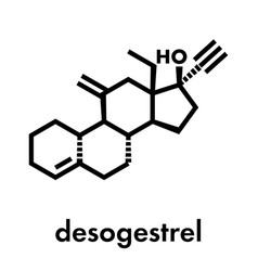 Desogestrel Birth Control Pill Drug Molecule