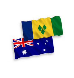 Flags Of Australia And Saint Vincent