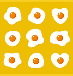 Set Of Fried Eggs