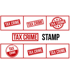 Tax Crime Rubber Stamp Set