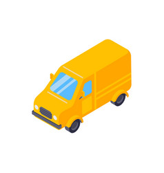 Isometric Delivery Van Composition