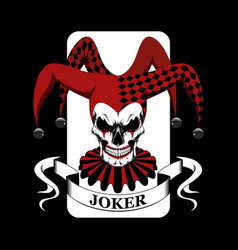 Image Skull Joker In A Hat With Bells