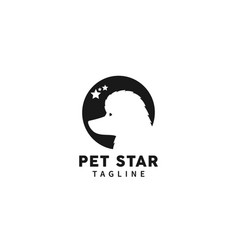 Pet Star Logo Symbol Design Flat