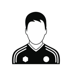 Soccer Player Black Simple Icon